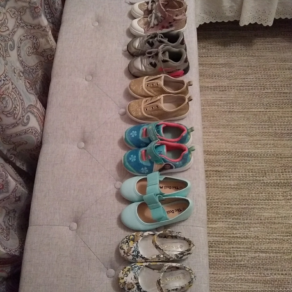 Toddler Girls Size 9 Used Sneaker & Shoe Lot